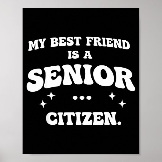 Mijn vriend is een senior burger poster (Voorkant)