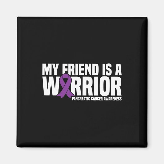 Mijn vriend is een strijder voor alvleesklier-kank magneet (Voorkant)