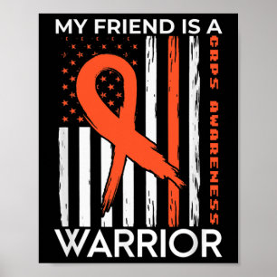 Mijn vriend is een Warrior CRPS Awareness Month Si Poster