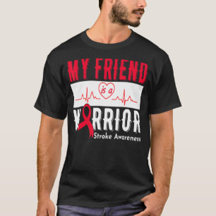 Mijn vriend is een Warrior Stroke Awareness Sur T-shirt