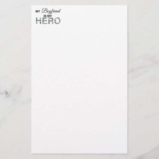 Mijn vriend is mijn Hero Digital Camouflage Briefpapier (Voorkant)