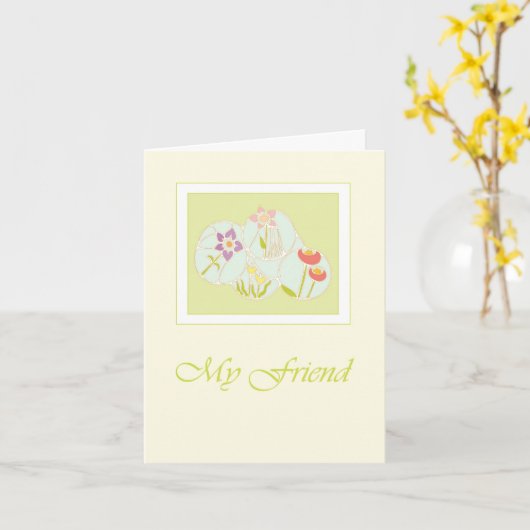 Mijn vriend kaart (Gele Bloem)