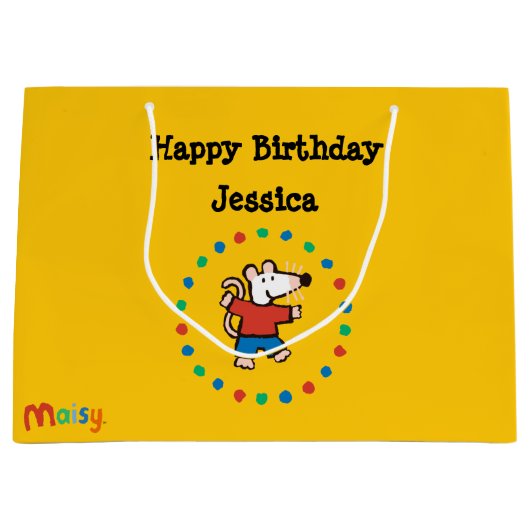 Mijn vriend Maisy Birthday Large Cadeautasje (Voorkant)