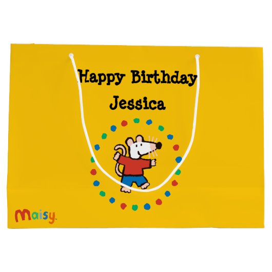 Mijn vriend Maisy Birthday Large Cadeautasje (Achterkant)