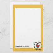 Mijn vriend Maisy Colorful Circle Design Briefpapier (Voorkant / Achterkant)