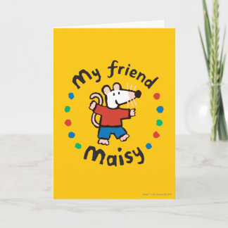 Mijn Vriend Maisy Colorful Circle Design Kaart