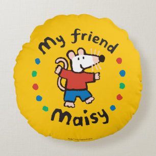 Mijn vriend Maisy Colorful Circle Design Rond Kussen