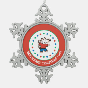 Mijn Vriend Maisy Tin Sneeuwvlok Ornament