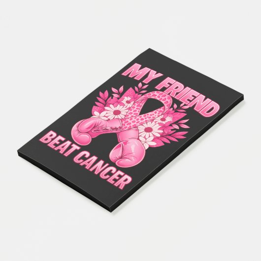 Mijn vriend overwon kanker post-it® notes (Schuin)