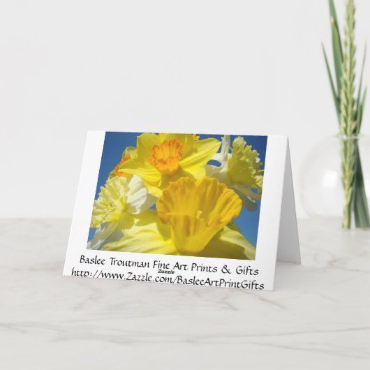 Mijn vriend paasmakerijen! Kaarten Daffodil (Achterkant)
