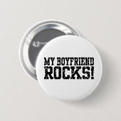 Mijn vriend Rocks Ronde Button 5,7 Cm (Voorkant /achterkant)