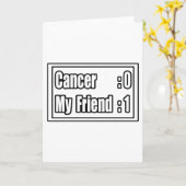 Mijn vriend sloeg kanker (scorebord) kaart (Gele Bloem)