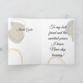 Mijn vriend The Bookworm  Wenskaart Kaart (Binnen)