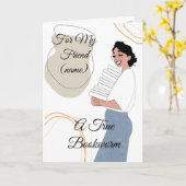 Mijn vriend The Bookworm  Wenskaart Kaart (Gele Bloem)