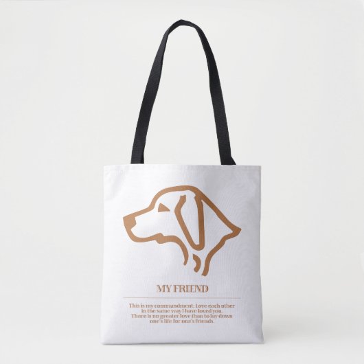 Mijn vriend tote bag (Voorkant)