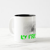 MIJN VRIEND... TWEEKLEURIGE KOFFIEMOK (Voorkant links)