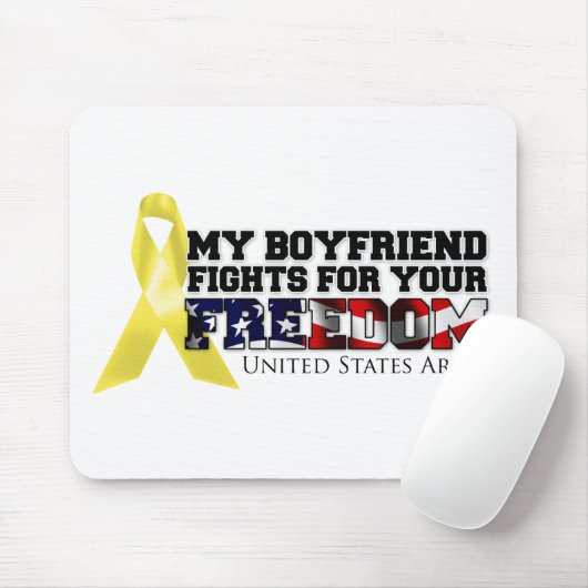 Mijn vriend vecht voor je vrijheid muismat (Met muis)