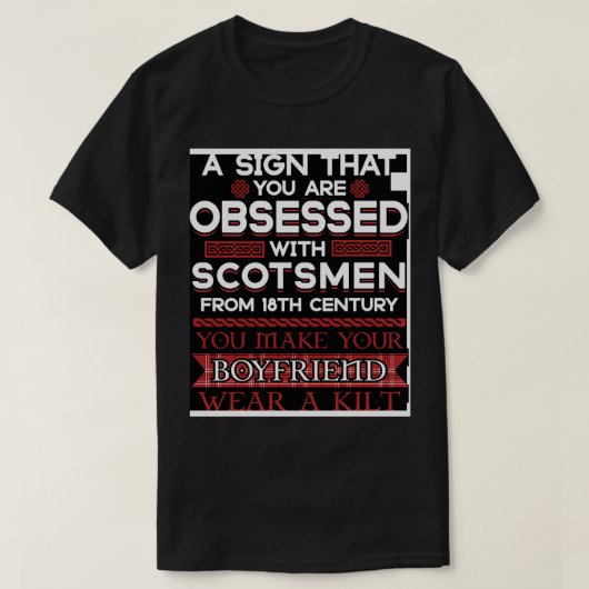 Mijn vriend Wears a Scottish Kilt T-shirt (Design voorkant)