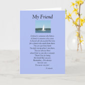 Mijn vriend Wenskaart Kaart (Gele Bloem)