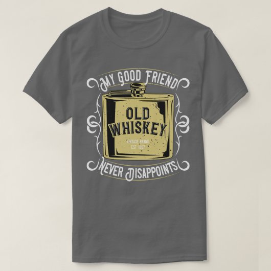 Mijn Vriend Whisky Lover Fun Gift T-shirt (Design voorkant)