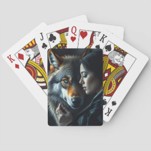 Mijn vriend - Wolf Pokerkaarten