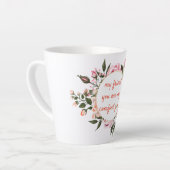Mijn vriend Wreath Vriendschapsquote Latte Mok (Linkerhoek)