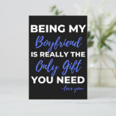 Mijn vriend zijn is echt het enige cadeau. bedankkaart (Staand voorkant)