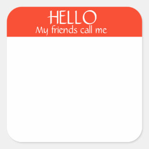 Mijn vrienden Naam Tag Sticker Badge Funny Party