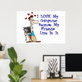 Mijn vrienden poster (Thuiskantoor)