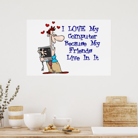 Mijn vrienden poster (Keuken)