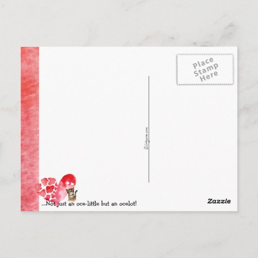 Mijn vrienden zijn diep van de ocelot Kaart (Achterkant)