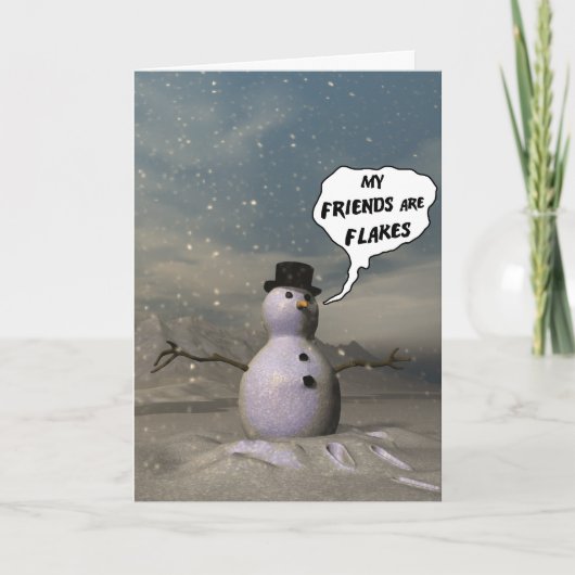 Mijn vrienden zijn flakes-Kaart Feestdagen Kaart (Voorkant)