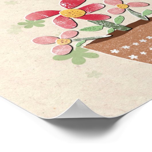 Mijn vriendenbloempje poster (Hoek)