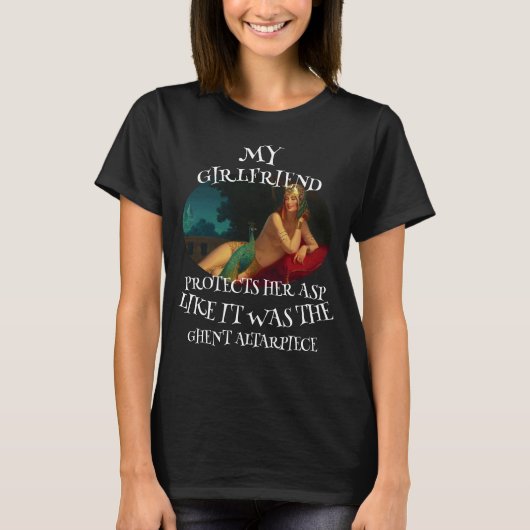 MIJN VRIENDIN BESCHERMT HAAR ASP ZOALS HET WAS DE T-SHIRT (Voorkant)