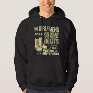 Mijn vriendin draagt combatlaarzen - Militair vrie Hoodie