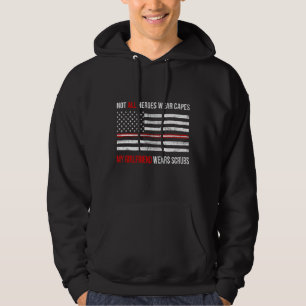 Mijn Vriendin draagt scrubs verpleegster Healthcar Hoodie