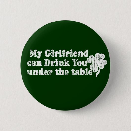 Mijn Vriendin Drink Ronde Button 5,7 Cm (Voorkant)