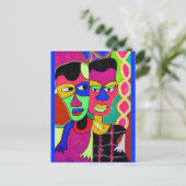 MIJN VRIENDIN EN IK VAN MOJISOLA AGBADAMOSI OKUBU BRIEFKAART (Staand voorkant)