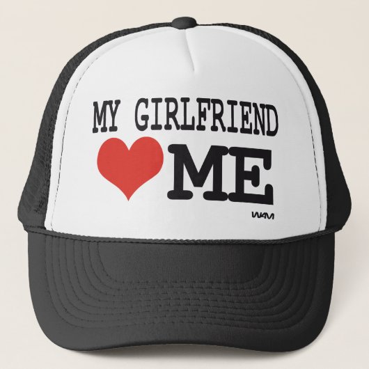 Mijn vriendin houdt van me trucker pet (Voorkant)