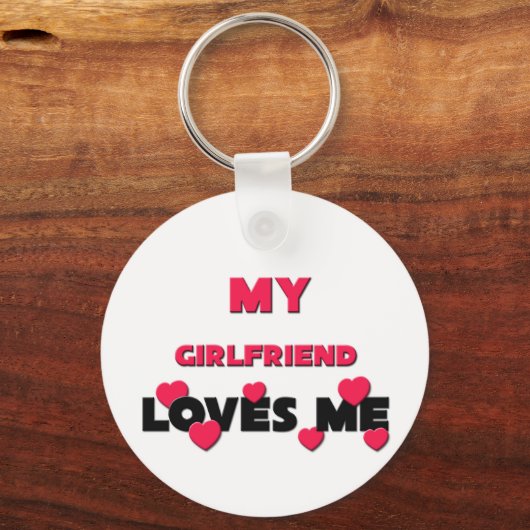Mijn Vriendin houdt van mij Sleutelhanger (Voorkant)