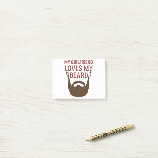 Mijn Vriendin houdt van m'n bibberen. Post-it® Notes (Op bureau)