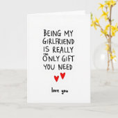 Mijn Vriendin Is De Cadeaubon Kaart (Gele Bloem)