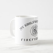Mijn Vriendin is een brandweerman-Mok Koffiemok (Voorkant links)