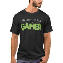 Mijn Vriendin is een gamer mannen zwart op shirt