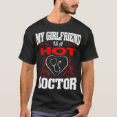 Mijn Vriendin is een Valentijn van een warme dokte T-shirt (Voorkant)