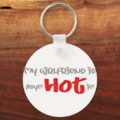 Mijn vriendin is psyc - HOT - ic (psychotisch) Sleutelhanger (Voorkant)