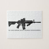 Mijn Vriendin zegt dat ik de AR15 moet openen Legpuzzel (Horizontaal)