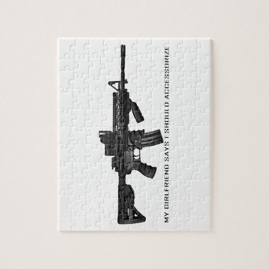 Mijn Vriendin zegt dat ik de AR15 moet openen Legpuzzel (Verticaal)