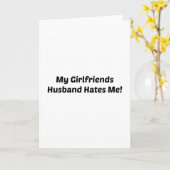 Mijn Vriendinnen echtgenoot haat mij Kaart (Gele Bloem)