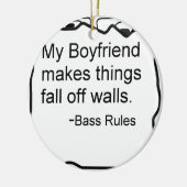 Mijn vriendje maakt dingen van de muren herfsten.  keramisch ornament (Links)